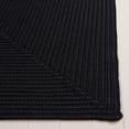 thumbnail image 4 of SAFAVIEH Braided Rishika Solid Machine Washable Reversible Area Rug, Black, 6' x 6' Square, 4 of 17