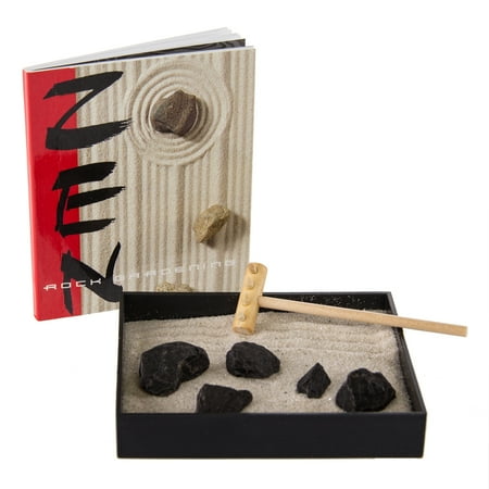 Running Press Mini Desktop Zen Rock Garden Kit Book Desk Sandbox Running Press Mini Desktop Zen Rock Garden Kit Book Desk Sandbox Beach With Rake Work
