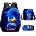 thumbnail image 1 of Sonic Primary School School Bag Three-piece Set Anime Cartoon Backpack Shoulder Bag Pencil Case High Quality Ultra-high Quality Advanced Customization, 1 of 5