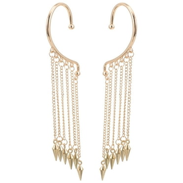 1 Pair Tassel Chain Earrings Ear Cuff Earrings Ear Hanging Earrings Ear Earrings
