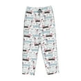 thumbnail image 6 of Uemuo Dachshund Dog Puppy Pattern Women's Wide Leg Palazzo Lounge Pants with Pockets Light Weight Loose Comfy Casual Pajama Pants-Medium, 6 of 9