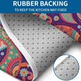 thumbnail image 4 of Multicolor Paisley and Floral Pattern Bathroom Rugs Sets 3 Piece,Toilet Cover Set,Absorbent Non Slip Bathroom Mats Sets with U-Shaped Contour Rug Toilet Rug Set, 4 of 5