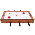 thumbnail image 3 of Spaco 2-in-1 Air Hockey Foosball Game Table, Multi Game Table with Solid Wood Construction, Multi Game Table for Indoor Outdoor, Red, 3 of 10