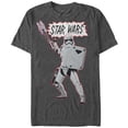 thumbnail image 1 of Men's Star Wars The Force Awakens Stormtrooper Attack Graphic Tee Charcoal Heather Large, 1 of 4