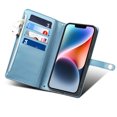 thumbnail image 5 of Dteck Case For iPhone 14 Pro Max,Shockproof Retro Wallet Shoulder Strap Card Slot Stand Full Cover Phone Protector,Blue, 5 of 9