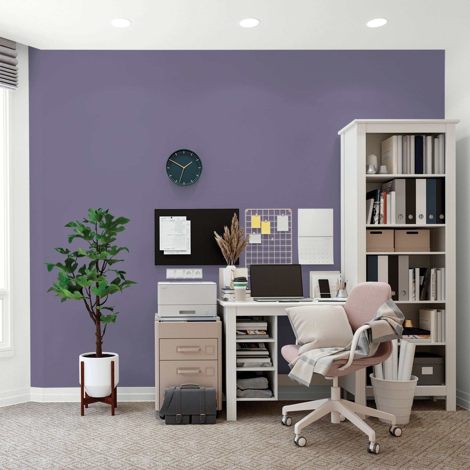 Glidden Spred Plum Shade / Purple, Flat Interior Paint with Primer, 1 Gallon