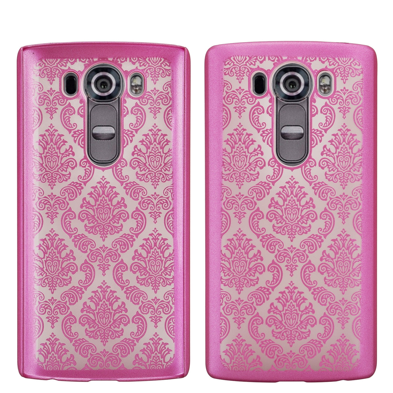 LG V10 Case, Ultra Slim Damask Vintage Hard Case Cover for LG V10 Lace