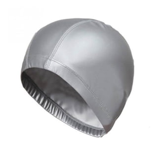 Bonnet De Bain Silicone CHEX – Taille Unique, Motif Tête De Mort – Argenté, Extensible, Sans PVC