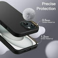 thumbnail image 5 of JETech Silicone Case for iPhone 15 Plus 6.7-Inch, Silky-Soft Touch Full-Body Protective Phone Case, Shockproof Cover (Black), 5 of 6