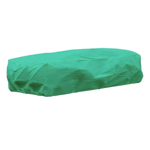 Cubierta rectangular para plantas, jardinera de balcón, transpirable, de tela no tejida, resistente a las heladas Verde