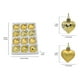 thumbnail image 3 of Herunwer 12 Pcs/Box Heart Shape Hanging Ornaments Christmas Balls Pendants For Home Party Decor, 3 of 6