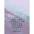 thumbnail image 2 of ArtsyQuotes 15x18 Black Ornate Wood Framed with Double Matting Museum Art Print Titled - Daisaku Ikeda Quote: Suffer Alone, 2 of 4