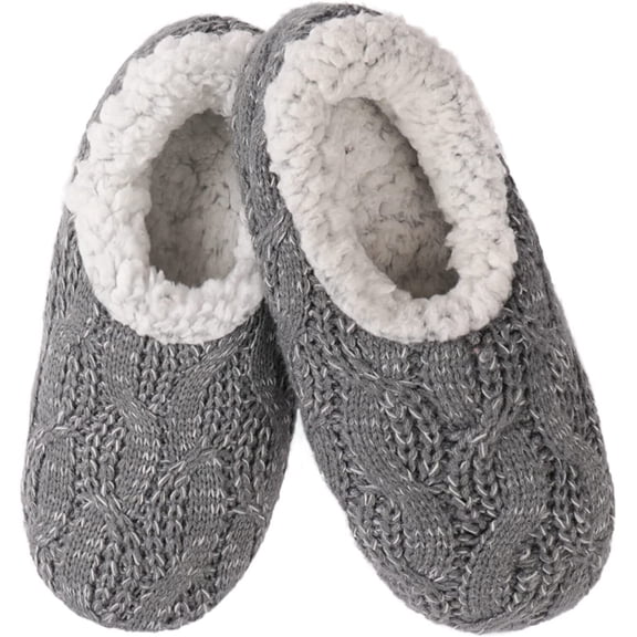 ULTRAIDEAS Women's Cozy Knit Slipper Socks with Anti-Skid Grippers Bedroom House Shoes
