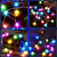 thumbnail image 4 of Guirnalda de luces LED Wettarn con forma de dados, 12 m, que brillan en la oscuridad, decoración de fiesta, 4 of 7