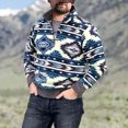 thumbnail image 2 of Fashion Mens Printed Pullover Graphic Geometric Print Lightweight Pocket Tops Sweatshirts, 2 of 9