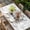 LightGrey Black Ivory, variant on Home Sweet Table Cloths for 3 Foot Rectangle Tables, Wreath Botanical Farmhouse Plants Gradient Brown Patio Waterproof Elastic Fitted Tablecloths, Washable Rectangular Table Cover for Camping