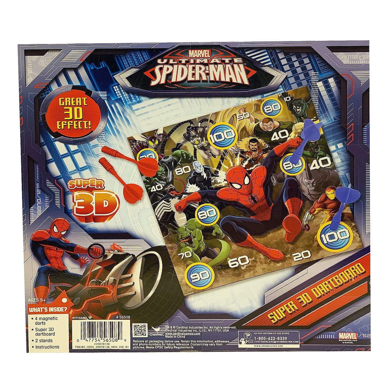 Spider-Man 3D Magnetic Dart Board Game
