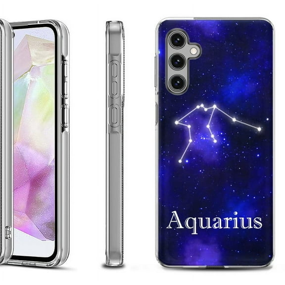 OneToughShield ® Shockproof Phone Case Compatible with Samsung Galaxy A35 5G - Aquarius