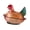 Liuli, variant on hejhncii Glass Candys Jar with Lid Hen on Nest Candy Dish,Candy Cookie Jar Biscuits Food Storage Container Decorative Snacks Bowl