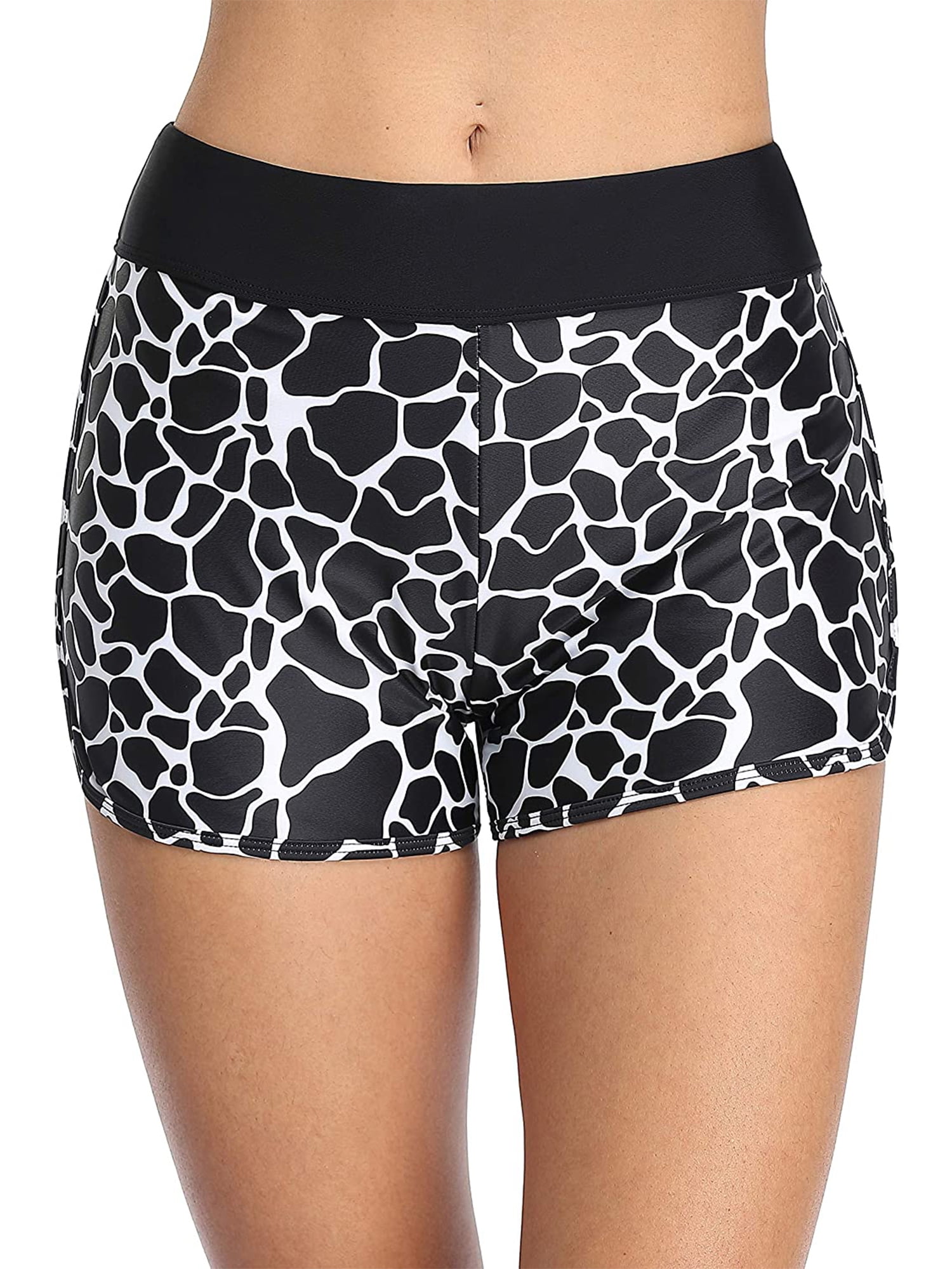 Charmo Women Swimsuit Bottoms Swim Shorts Workout Active Fitness Pants Boardshorts