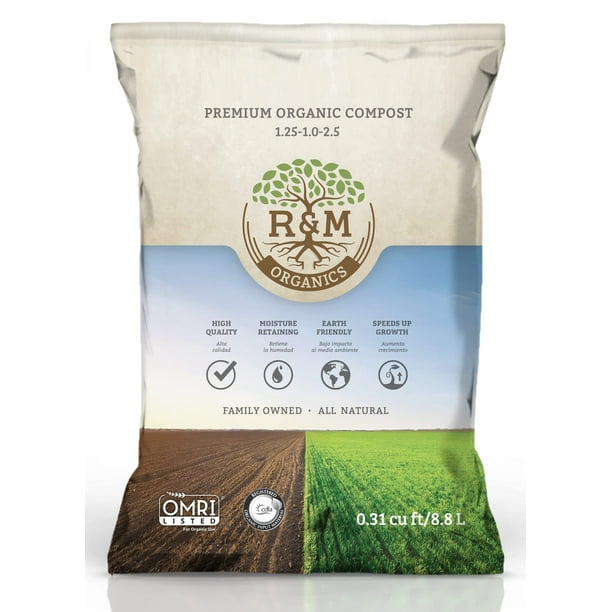 Premium Organic Compost | 10lb Bag | R&M Organics - Walmart.com