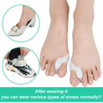 thumbnail image 7 of WILLED Bunion Cushion Protector, 4 Packs of Bunion Corrector Pads with Separator for Big Toe, Gel Shield for Foot Pain Relief, Calluses, Corns, 7 of 7