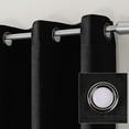 thumbnail image 6 of Black Thermal Blackout Curtains/52 x 72 Inch/Set of 2 Panels Room Darkening Curtains for Bedroom, 6 of 8