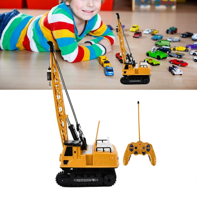 Remote Control Crane Toy, Vivid Safe Truck Crawler Tower Crane For Boys