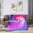thumbnail image 3 of Create Abstract Art Throw Blanket,Super Soft Anti-Pilling Flannel Bed Blankets, 60"x50", 3 of 8