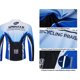 thumbnail image 3 of Camisetas de Bicicleta para Hombre Maillot Ciclismo Manga Larga Cremallera Completa con Bolsillos Protección Solar Azul XL, 3 of 6