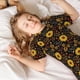 thumbnail image 5 of Balery Sunflowers Leaves Conjunto de Pijama Infantil de Manga Corta con Estampado – Ropa de Dormir de Algodón Suave-Medium, 5 of 6