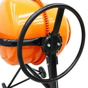 INTSUPERMAI Cement Concrete Mixer Mobile Horizontal Mortar Drum Mixer 205L