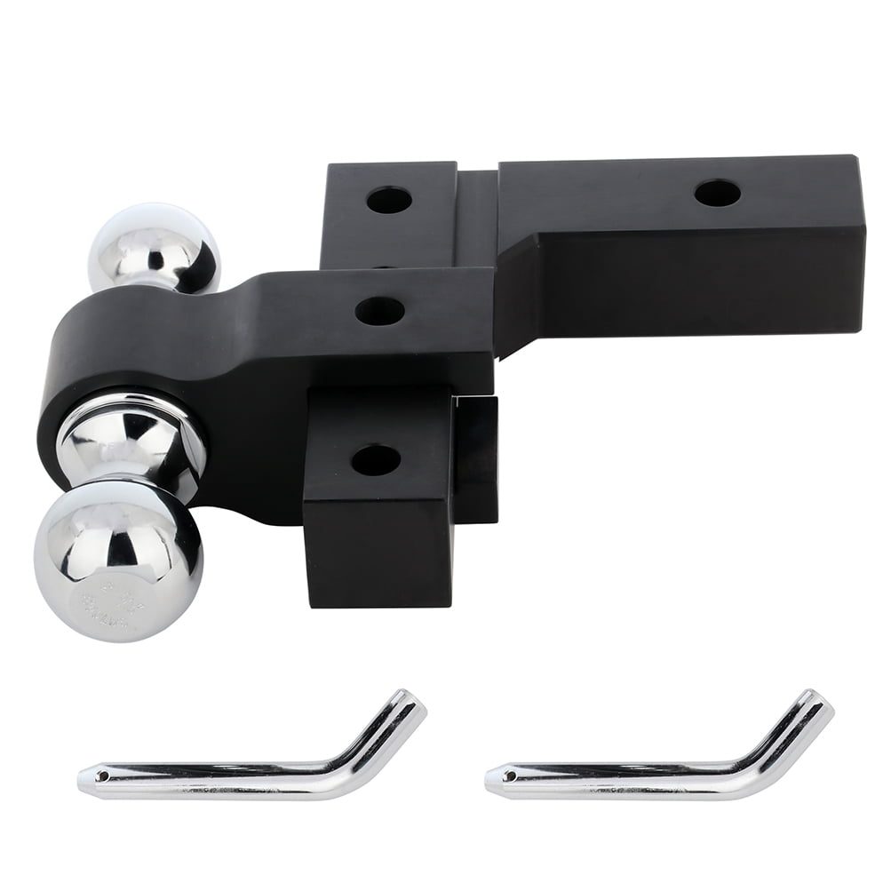 AUTOMUTO Adjustable Heavy Duty 6 inch Drop/Rise Trailer Hitch with 2
