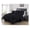 Black, variant on Sydney 7-Piece Pinch Pleat Pintuck Bedding Comforter Set (Queen, Spa Blue)