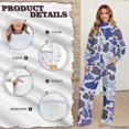 thumbnail image 7 of Glofpot Womens Casual Tracksuit, Turtleneck Sweatshirt & Wide Leg Pants Women Two Piece Set, Plus Size Sweat Shirt & High Waist Pants, Drawstring Jogging Set, for Casual Travel, Duck Camo Hunter, 7 of 7