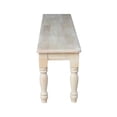 thumbnail image 5 of International Concepts Banc de Style Ferme Shaker, Inachevé, 5 of 5
