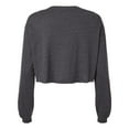 thumbnail image 2 of Bella & Canvas B10306596 FWD Fashion Women Crop Long Sleeve T-Shirt, Dark Grey Heather - Extra Large, 2 of 3