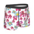 thumbnail image 4 of Uemuo Watercolor Flowers Pattern Men's Boxer Briefs,Trunk Anti-Chafing,Comfortable, Durable, and Stylish Underwear-Small, 4 of 9