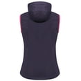 thumbnail image 2 of Little Donkey Andy Women's Lightweight Softshell Vest, Hooded Windproof Sleeveless Jacket for Golf Travel Hiking Running Purple XL, 2 of 7