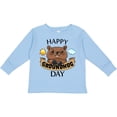 thumbnail image 3 of Inktastic Happy Groundhog Day Cute Boys or Girls Long Sleeve Toddler T-Shirt, 3 of 5