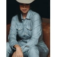 thumbnail image 6 of Mrs Momma Bear Stretchy Athleisure Denim Jumpsuit with Pockets (Women's), 6 of 7