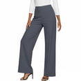 thumbnail image 5 of RQYYD Women's High Waist Wide Leg Pants Casual Straight Leg Lightweight Structured Comfortable Office Trousers, 5 of 6