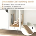 thumbnail image 6 of Spaco 40 Inch Cat Litter Box Enclosure for 2 Cats Hidden Cat Washroom, Cat House, White, 6 of 10