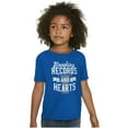thumbnail image 4 of Breaking Records And Hearts Funny Crewneck T Shirts Boy Girl Teen Brisco Brands XS, 4 of 6