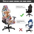 thumbnail image 5 of Uorisanigo Boho Mandala Gaming Chair Covers Slipcovers Highland Cow Racing Gaming Chair Protector with Armrest Cover Washable Rotating Armchair Covers for Office, 5 of 8