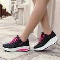 thumbnail image 5 of Zanvin Women's Fashion Sneakers Casual Work Shoes Non Slip Running Shoes Athletic Sneakers Thick Soled Sports Walking Shoes Blue Size 6, 5 of 7