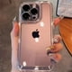 thumbnail image 4 of Funda de silicona transparente a prueba de golpes para iPhone, carcasa de protección transparente para iPhone 15, 14, 13, 12, 11 Pro Max, 7, 8 Plus, XR, XS, X, 4 of 5