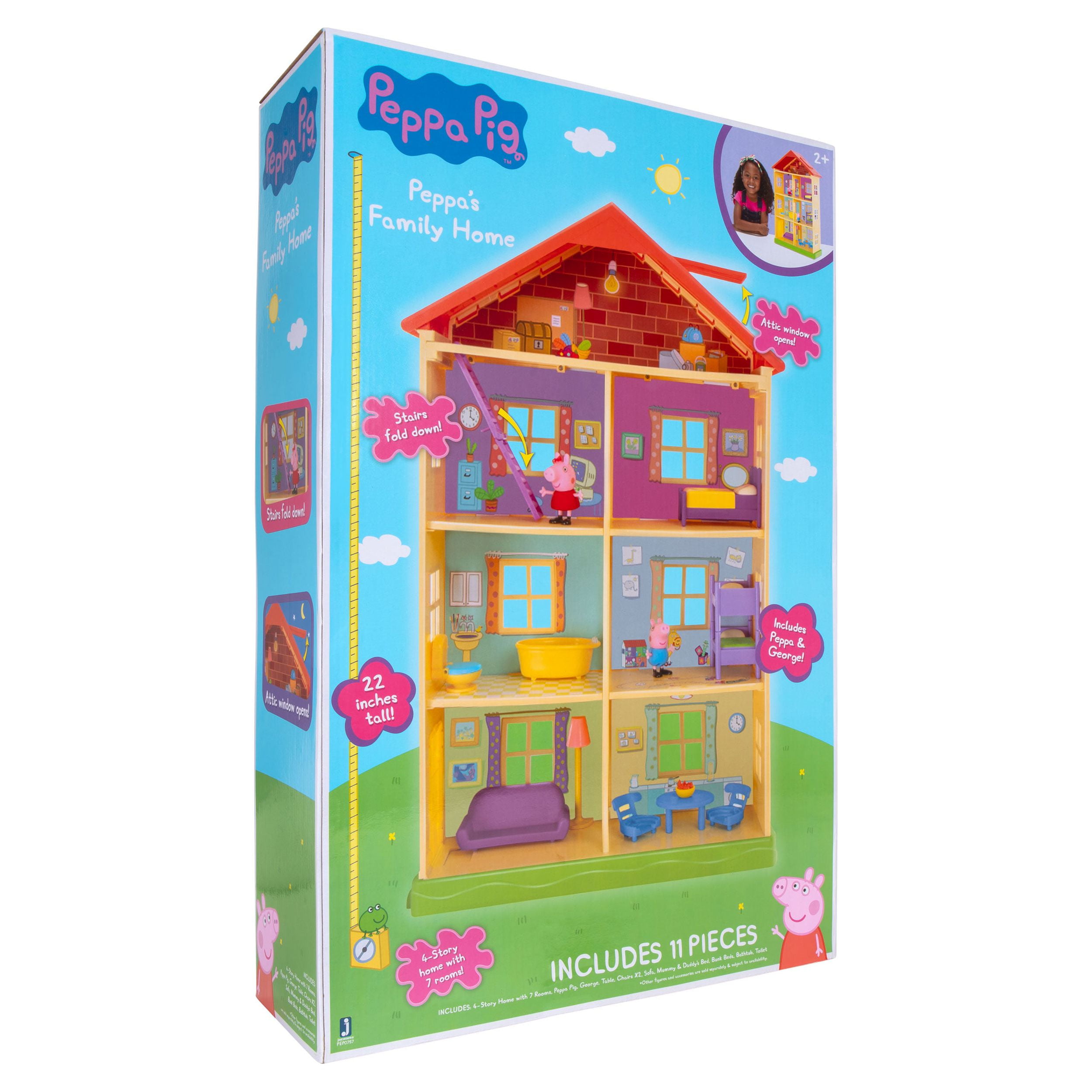 Peppa Pig Family Home Playset with 3 Figures and 10 Accessories –  UnitedSlickMart