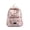 Pink, variant on Student Laptop Backpack Teen Easy-Clean Trendy School Bag Large Capacity with Pockets Geometric Back To School Travel / Vacation / Beach,One Size,White
