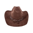 thumbnail image 3 of CTM  Cowboy Hat with Paisley Bandana Scarf (Women), 3 of 5